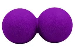 Массажный мячик EasyFit TPR двойной 12х6 см фиолетовый (EF-2175-V)