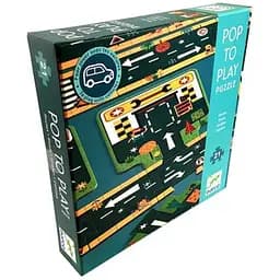 Настільна гра Djeco Пазл Автотраса, 21 ел. (гігант) (Pop to Play Puzzle: Roads) (DJ07162)