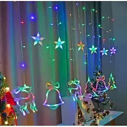 Гірлянда світлодіодна LED Technology штора Різдвяна 138 led 2.5 м мульти колір