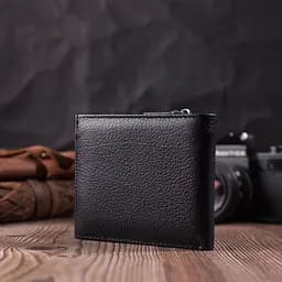 Гаманець середнього розміру з оригінальною монетницею ST Leather 22458 чорний - мініатюра 7