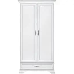 Шкаф распашной в спальню ВМК Кентуки SZF2D1S Белый альпийский (GRB-1767)