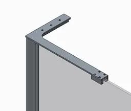 Душова перегородка Koer SR SP02-100x200-TR-01 Walk-In прозоре скло Easy Clean 8 мм, хром KR5395, прозоре, хром - мініатюра 2