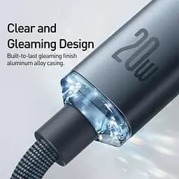 Кабель Baseus Crystal Shine Series Fast Charging Data Cable Type-C to iP 20W 2m CAJY000301 Black - мініатюра 5