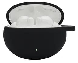 Чохол-накладка DK Silicone Candy Friendly з карабіном для Huawei FreeBuds 4i (black) - мініатюра 2