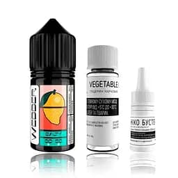 Набір компонентів для самозамісу сольової заправки WEBBER Mango Papaya 30 мл 0-50 мг Манго, папайя (12020)