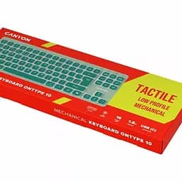 Клавіатура Canyon Keyboard OnType 10 Low Profile EN Wired Green (CNS-HKB10GR) - мініатюра 7