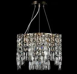Кришталева люстра Splendid Ray LGH90357/6 (FGD) підвісна люстра з кришталем золото 40 см, висота 40-120 см, на 6 лампочок