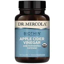 Органічний ферментований Яблучний оцет і Кайенский перець Dr. Mercola Organic Fermented Apple Cider Vinegar and Cayenne 30 капсул