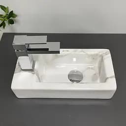 Умивальник VBI Komo R calcatta накладний підвісний VBI-015621, Мармур