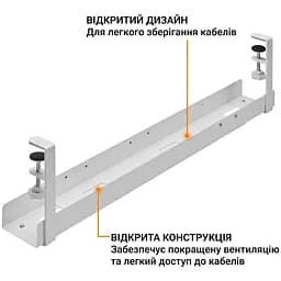 Органайзер для кабелів OfficePro (CT770W) - мініатюра 8