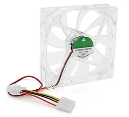 Кулер корпусной Voltronic C12025R Fan DC sleeve fan 4pin 120мм LED Red