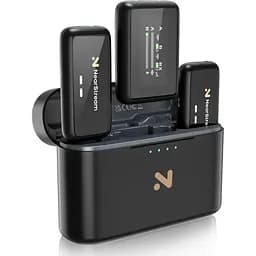 Беспроводной микрофон NearStream AWM20T с шумоподавлением, HD-экран, 200-метровая передача, 7-часов, 7-канальный аккумулятор