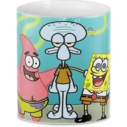 Кухоль GeekLand SpongeBob SquarePants Друзі: губка боб патрік сквідвард CP 03.273 330 мл білий - мініатюра 2