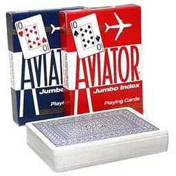 Карты игральные United States Playing Card Company Aviator Jumbo Index (red blue) (AIRB-2)