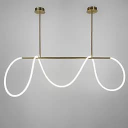 Латунна видовжена люстра ELISION з гнучкою LED стрічкою 150 см | Арт. JU 22L-1500 AB | Line F - мініатюра 6