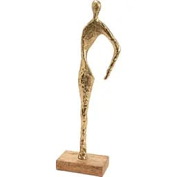 Статуетка Amadeus Елегант золотиста дерево та алюміній 31 см (1502281)