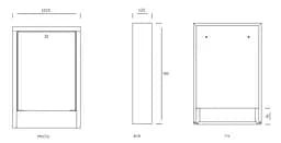Шафа для колектора зовнішня IFRATHERM SN-5 1015-580-120 мм 30412 - мініатюра 5