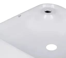 Комплект Qtap Stork: Раковина накладна квадратна 430x430x125 мм White + Донний клапан PU02 (QT15112194WN47318) - мініатюра 4