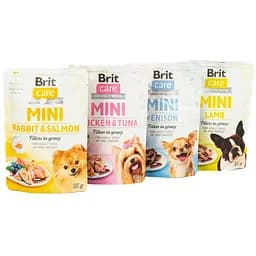 Набор влажных кормов для собак Brit Care Mini микс 3+1, 340 г (4x85 г)