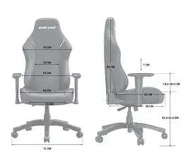 Крісло ігрове Anda Seat Luna Size L Black PV/C (AD18-44-B-PV/C) - мініатюра 20