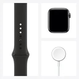 Смарт-годинник Apple Watch SE GPS 40 mm Space Gray Aluminium Case with Black Sport Band - Regular Model A2351 (Grade C) Seller Refurbished - мініатюра 8