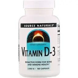Вітамін D-3 Source Naturals 2000IU 100 капсул