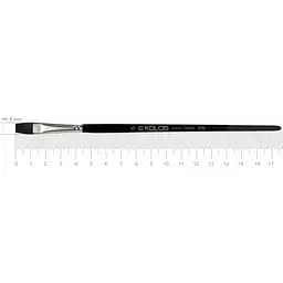 Пензель білка плоска Kolos Classic 3016 № 4 коротка ручка 6