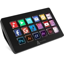 Стрим-консоль AJAZZ AKP153 Black / 15 клавиш /TFT-дисплей /поддержка OBS и макросов / Black