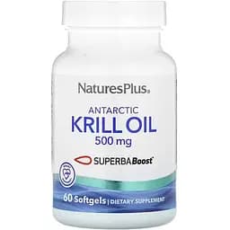 Масло криля антарктического Nature's Plus Antarctic Krill Oil 500 мг 60 капсул