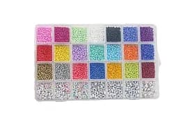 Набір бісеру 610-35 B, ножиці, волосінь, в боксі (6969975403749)