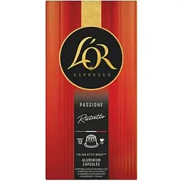 Кава мелена в капсулах L’OR Passione Rossa Ristretto Imola #12, 52 г (10 шт. по 5.2 г)