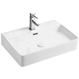 Раковина накладная Mixxus Premium Quadro-0202 с переливом (MP6479)