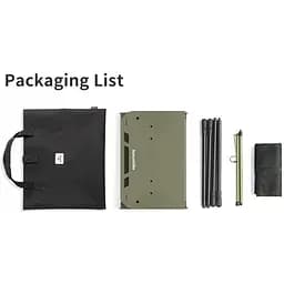 Складаний стіл Naturehike CNK2450JJ025, 60х40 см, алюміній, оливковий - мініатюра 3