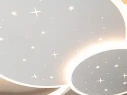 Люстра стельова LED Diasha 2448WH dimmer 2448WH, 115W, 68 см, біла, сучасний стиль для вітальні, спальні, кухні, офісу - мініатюра 5