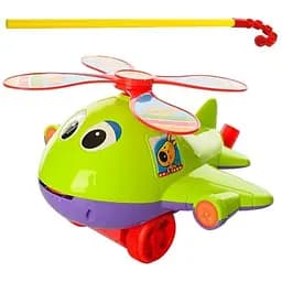 Детская ходунки Bambi Вертолет 0368 на палке Зеленый