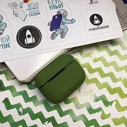 Чохол для навушників MAKE Apple AirPods Pro Silicone Green - мініатюра 3