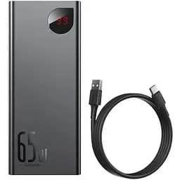 Зовнішній акумулятор Baseus Adaman Metal Digital Display QC 65W 20000mAh чорний (PPIMDA-D01) - мініатюра 7