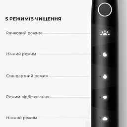 Розумна зубна електрощітка Oclean Flow S Electric Toothbrush Black (6970810557343) - мініатюра 9