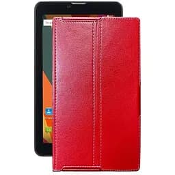 Чохол StatusCASE з екошкіри для планшету Bravis NB753 3G Червоний