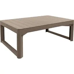Стіл для саду пластиковий Allibert Keter Lyon rattan table бежевий - мініатюра 4