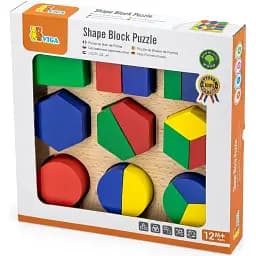 Дерев'яний пазл-сортер Viga Toys Частини фігур (58573) - мініатюра 3