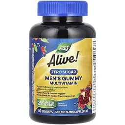 Вітамінно-мінеральний комплекс для чоловіків Nature's Way Alive! Men's Gummy Multivitamin без цукру 50 жувальних цукерок
