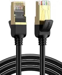 Патч корд Ugreen мережевий кабель Ethernet RJ45 Cat 7 10 Гбіт/с 600 МГц 2м Black (NW106)