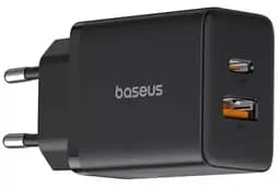 Мережевий зарядний пристрій Baseus Cube Fast Charger USB+Type-C 30W P10111404113-00 Black