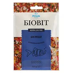 Корм для риб Природа Біовіт Актив 10 г (PR240464)