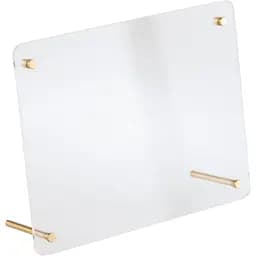 Фоторамка J-line акрилова із гвоздиками золотого кольору 13х18 см (25567)