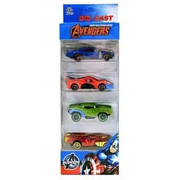Набір металевих машинок "Супергерой" A-Toys 1210-11S, 4 машинки - мініатюра 2
