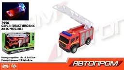 Металлическая автомодель Автопром Автокран, со звуковыми и световыми эффектами