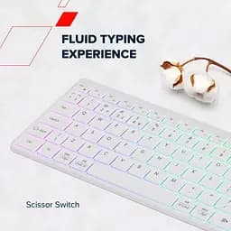 Клавіатура Canyon HKB-W11 UK/US RGB Dual Mode Wireless White (CNS-HBTK11W) - мініатюра 6