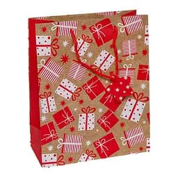 Пакет подарочный "Новогодний" GB-24150 цветной 26 х 32 х 12 см